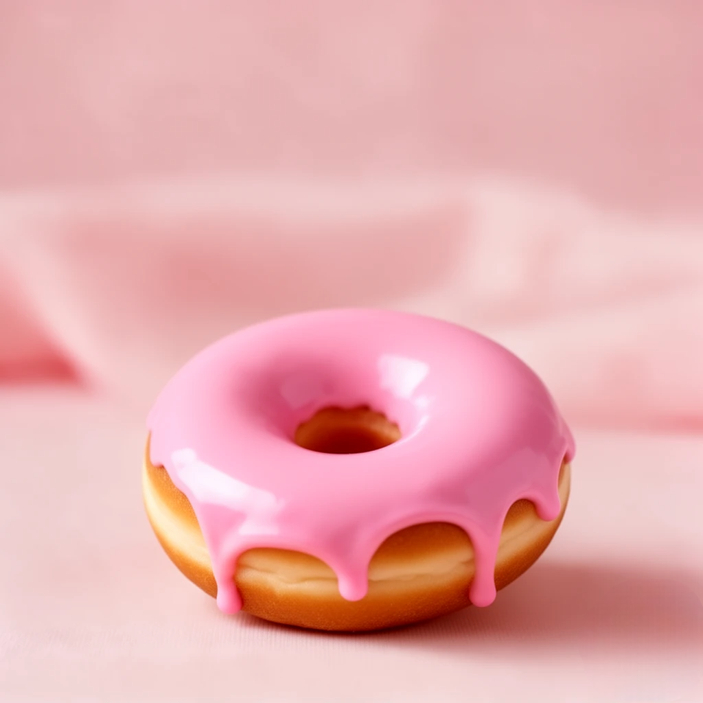 Roze donut