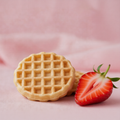 Aardbei wafel