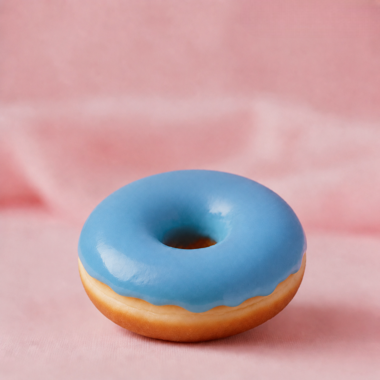 Blauwe donut