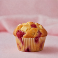 Framboos-witte chocolade muffin