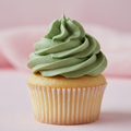 Cupcake met groene toef